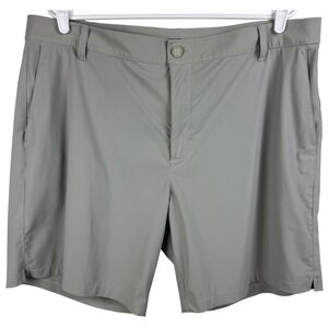 Rhone Men's Golf Shorts‎ 38 Gray 8" Inseam Performance Stretch Flat Front Casual